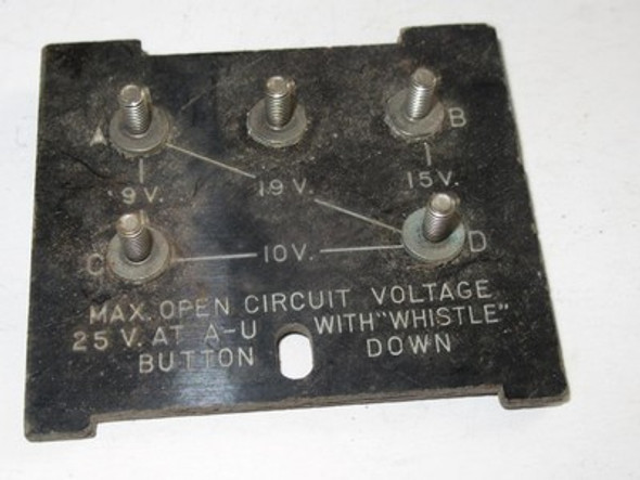 LIONEL PART ORIGINAL TRANSFORMER BACK PLATE - 5 TERMINALS - GOOD- SR134|396730891769