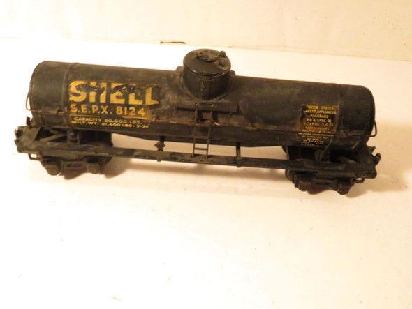 LIONEL PRE-WAR TRAINS-  2955 SEMI SCALE TANK CAR -  NEEDS RESTORING- L212|297130928412