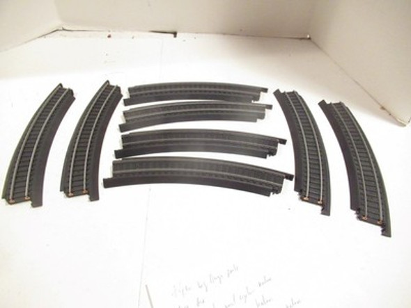 HO LIFE-LIKE POWER-LOC TRACK- 18" RADIUS STEEL CURVES- 8 SECTIONS- LN .- HH1|297363753179