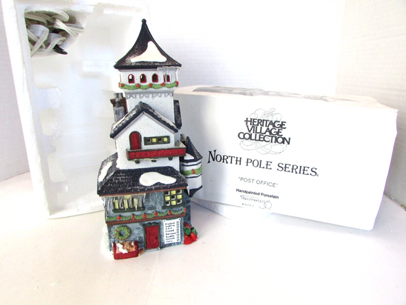 Dept 56 56235 Post Office Lighted Building North Pole Series   D2|297540640108