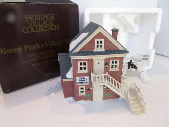 DEPT 56 53511 DISNEY PARKS VILLAGE SERIES OLD WORLD ANTIQUES WDW LIBERTY SQ D8|297540640117