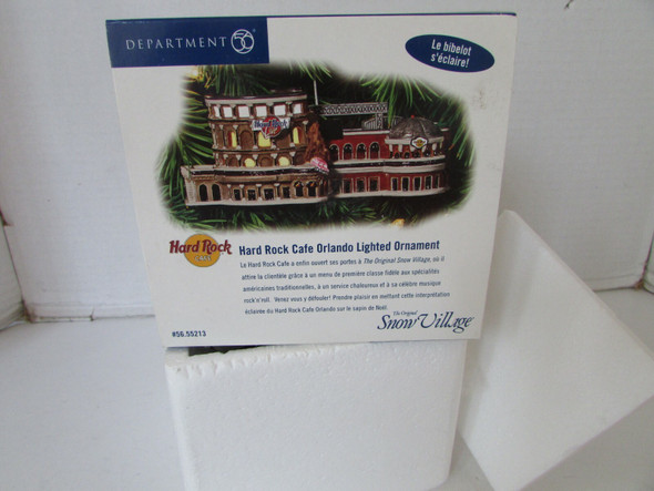 DEPT 56 55213 HARD ROCK CAFE ORLANDO LIGHTED ORNAMENT MINT IN BOX  L146|297540715150