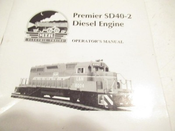MTH TRAINS PREMIER SD40-2 DIESEL WITH PROTO 2 NSTRUCTIONS- EXC.- H12|297552244329