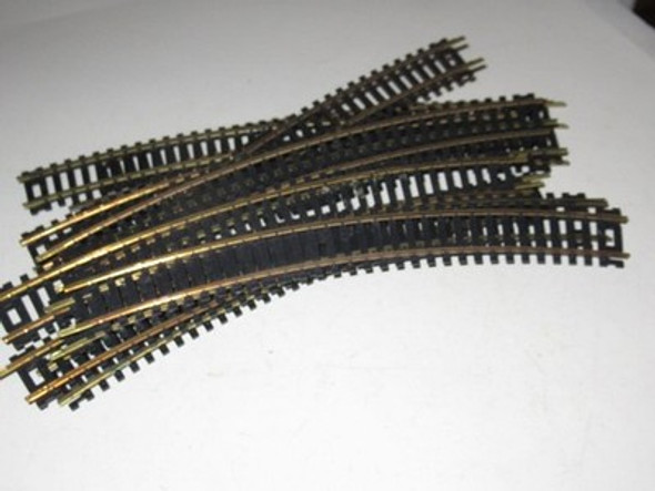 HO TRACK - CIRCLE OF 12 BRASS 18" CURVED SECTIONS - SOME ATLAS- GOOD- B1|297552302291