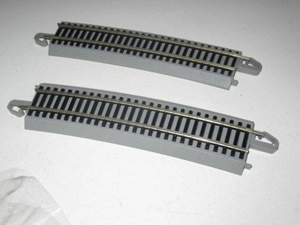 BACHMANN HO EZ TRACK- NICKEL SILVER 33 1/4" RAD. 2/3RDS CURVES (2) - NEW-HB4|297552344633