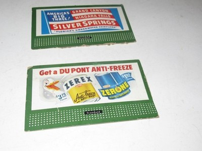 LIONEL POST-WAR - TWO BILLBOARDS NO STANDS ZEREX/SILVER SPRINGS GOOD- 0/027- H14|357507922774