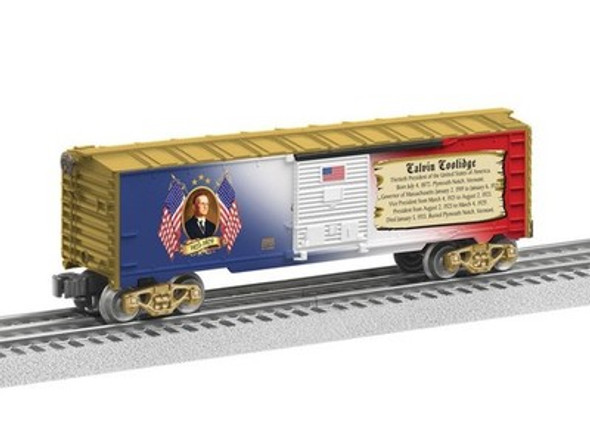LIONEL TRAINS CLOSEOUTS- 25932- PRESIDENT COOLIDGE BOXCAR- MADE IN U.S.A.- SH|297610378361