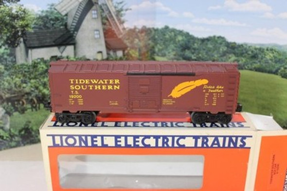 LIONEL 19200 TIDEWATER SOUTHERN BOXCAR  0/027 SCALE- BOXED - B13|397055517634