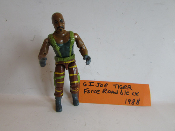 GI Joe Action Figure Tiger Force Road Block 1988  L9u|357654866373