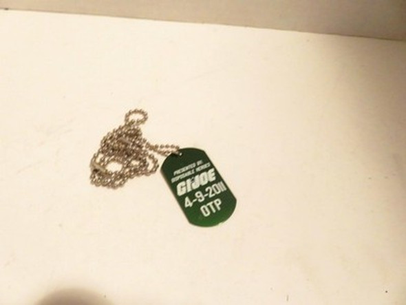VINTAGE GI JOE-  DOG TAG W/CHAIN- NEW -SR119|397082748054