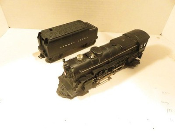 LIONEL POST-WAR TRAINS 675 DIECAST STEAM LOCO W/6466WX TENDER- RUNS EXC.-W23|297684695629