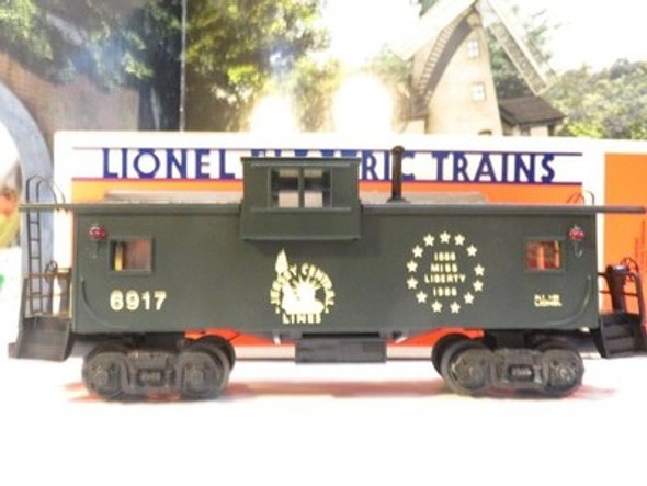 LIONEL - 6917 JERSEY CENTRAL EXTENDED VISION CABOOSE  - 0/027- BOXED - LN- B2R|397192080941