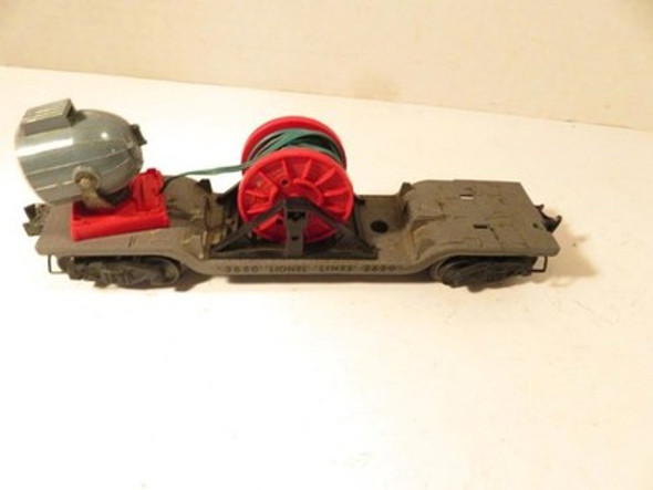 LIONEL TRAINS FOR THE REPAIRMAN 3650 SEARCHLIGHT EXT. CAR -CHASSIS/SPOOL- H52