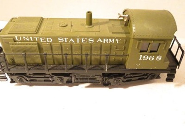 K-LINE TRAINS - CUSTOM PAINTED ARMY DIESEL W/2 MOTORS- 027- EXC.- W12