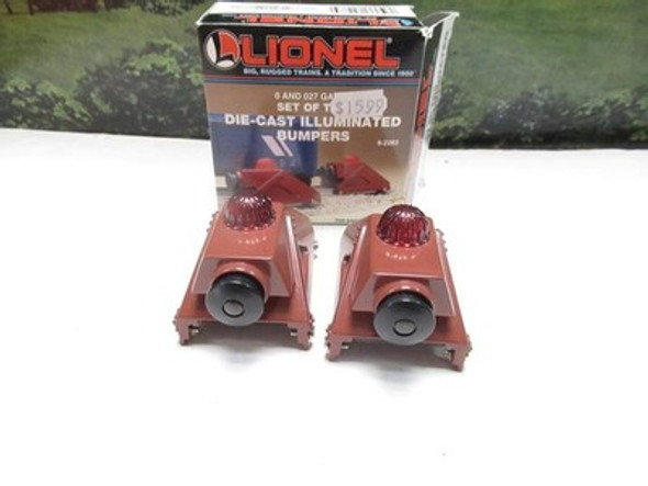 LIONEL TRAINS - 62283 SET OF TWO DIECAST BUMPERS- 0/027 BOXED -NEW- M43