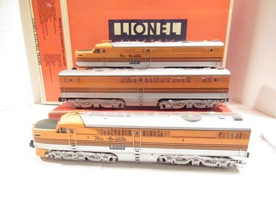THE LIONEL VAULT -18107 DENVER & RIO GRANDE PA-1 ABA- DIESEL SET - MINT- SH