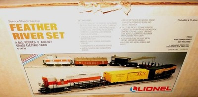 LIONEL- 11733 FEATHER RIVER TRAIN SET- 0/027- NEW- SH