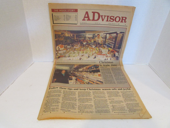 Advisor Newspaper New Jersey Boyd Mason Hazlet Lionel Museum Trains 12-21-86 W2