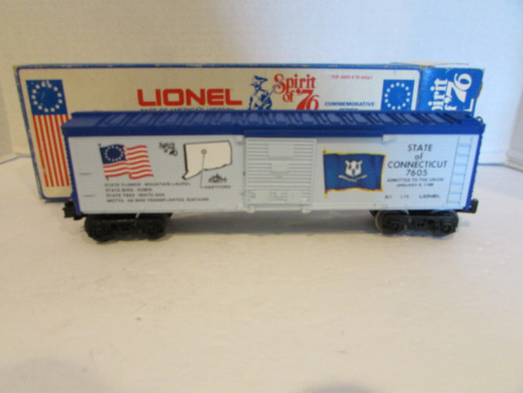 Lionel 6-7605 Spirit of '76 Connecticut Box Car Commemorative Series VG w/Box SH