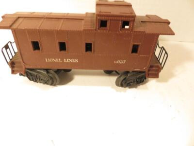 LIONEL POST-WAR TRAINS 6037 CABOOSE- 0/027- VG -B7