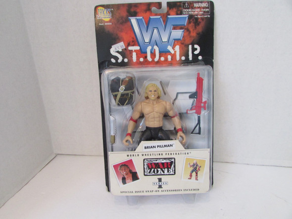 Jakks WWF Action Figure S.T.O.M.P. Brian Pillman Series 1 War Zone 1997 New L79