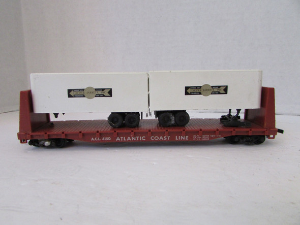 Revell  4150 Atlantic Coast Line HO Flat car with ACL Containers no box   Lot-E5
