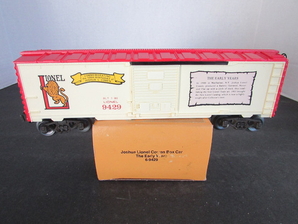 Lionel  6-9429 Joshua Lionel Cowen Box Car Early Years 1980 Ltd Edition MIB-B2