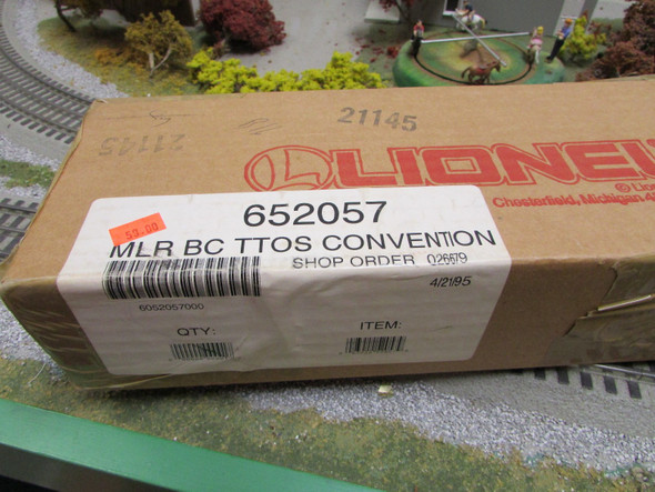 Lionel 52057 TTOS WESTERN PACIFIC CONVENTION BOXCAR 1995 New in Mailer   B14