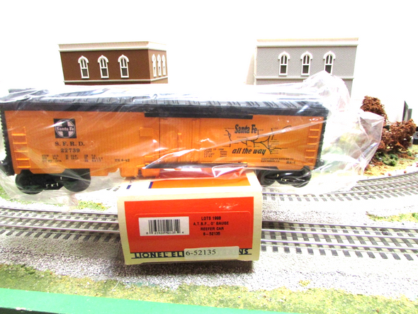 Lionel 52135 LOTS 1998 A.T.S.F. "O" Gauge Reefer Car 22739 NIB  B10