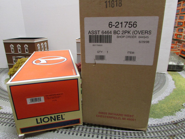 Lionel 21756 6464 Overstamped Conrail Boxcar Set Penn Central Erie New Mailer H2