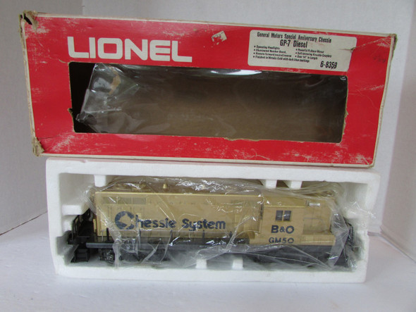 Lionel 6-8359 General Motors Anniversary Chessie GP-7 Diesel Gold Boxed Used B10