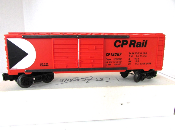 Lionel 19207 CP Rail Box Car 1988   wrong box   B12