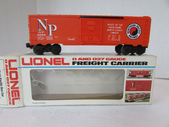 Lionel 6-9770 Northern Pacific Box Car Orange 1976  Boxed Exc. B11