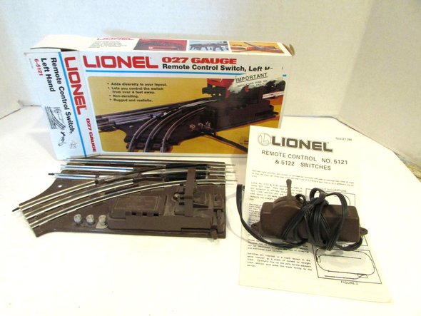 Lionel 6-5121 Remote Control Switch Left Hand 027 Gauge MIB   B18