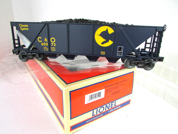 Lionel 6-26412 Chessie System 4 Bay Hopper 2008 C&O 60573  Blue NIB    B22
