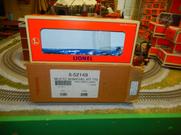 Lionel 52149 1998 TTOS Convention Car Conrail Flat Car w/Shovel Kit NIB B10