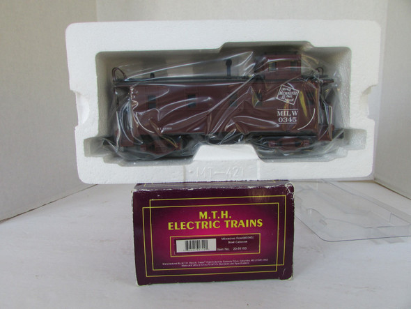 MTH 20-91193 Milwaukee Road #0345 Steel Caboose  NIB   SH