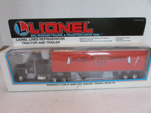Lionel 12891 Lionel Lines Refrigerator Tractor & Trailer Diecast Boxed  Used B19