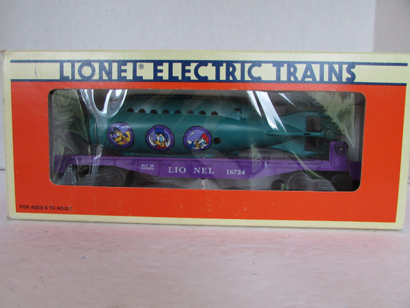 Lionel 16724 Disney Mickey & Friends Submarine Flatcar Car 1996  NIB     SH