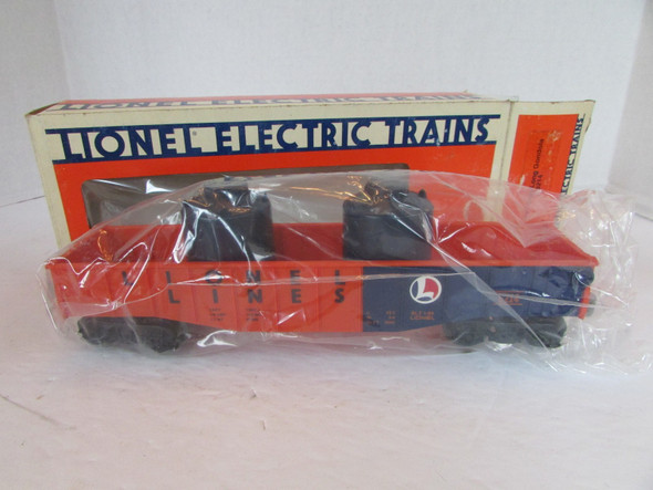 Lionel 6-6214 Lionel Lines Long Gondola with Canisters LN  SH
