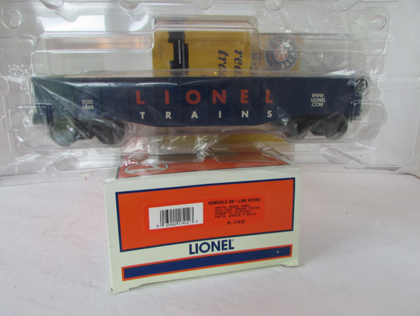 Lionel 17412 Gondola On-Line Store Blue 1999  NIB    SH