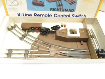 K-LINE TRAINS - K-276 - 027 '042' RADIUS RIGHT HAND REMOTE SWITCH TRACK-NEW- B25