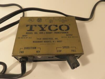 HO TRAINS VINTAGE TYCO 899C TRANSFORMERS- 18V D.C. OUT / 20V A..C. OUT- S36