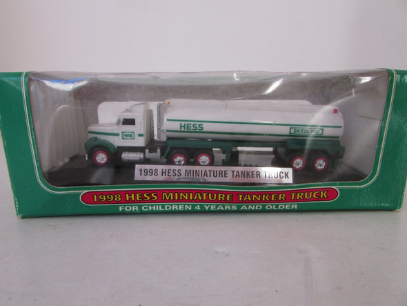 HESS 1998 MINIATURE TANKER TRUCK DISPLAY WITH BASE WORKS  LotD