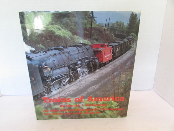 Trains of America by Donald J. Heimburger Hardcover w/DJ 1989  W5