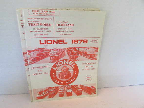 Train World & Train Land NY Lionel Train Catalog 1979 VG W7b