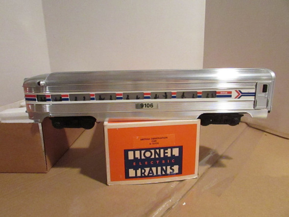 Lionel 19106 Amtrak Observation Car  Boxed MIB  H1C