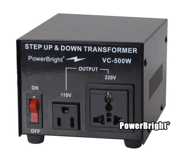 Power Bright VC-500W Voltage Converter step up step down Transformer MIB- S36