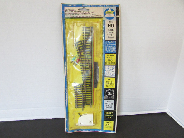 AHM 2502 Left Hand Remote Control Switch No. 4 Brass  New Sealed  S31B