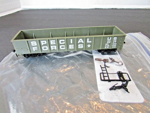 Tyco 2329 Special Forces Green Gondola   no box HO  S31P
